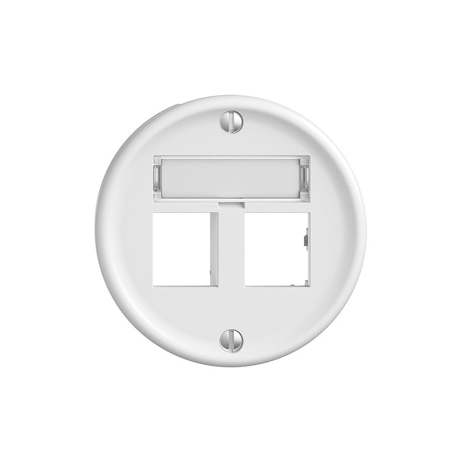 UP-Montageset Sdue Q, Geradeauslass 2×RJ45 freenet weiss