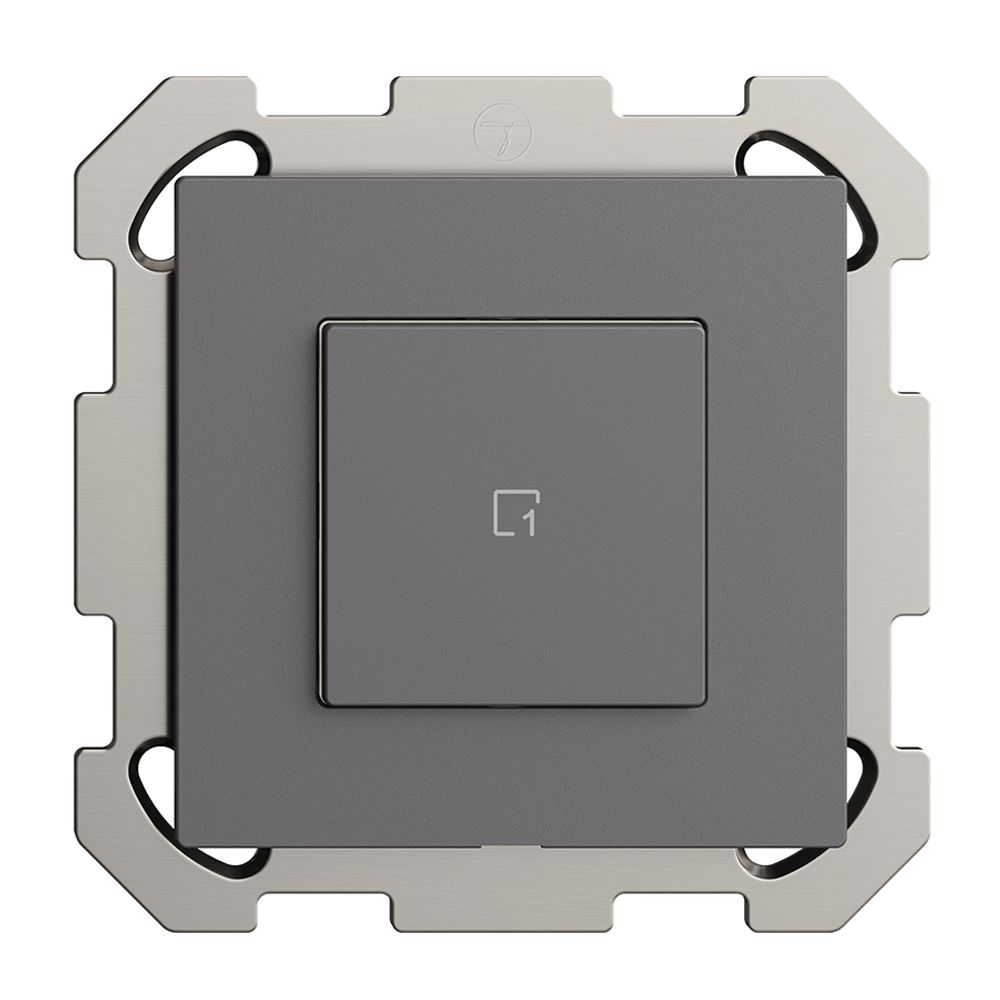 UP-Szenentaster 1 Szene/1T WLAN Edue Wiser dunkelgrau