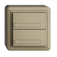 AP-KNX-Taster RGB EDUE, 250mW, o.LED, m.Papiereinlage, 2×Taste, 1×Tastenb., sa