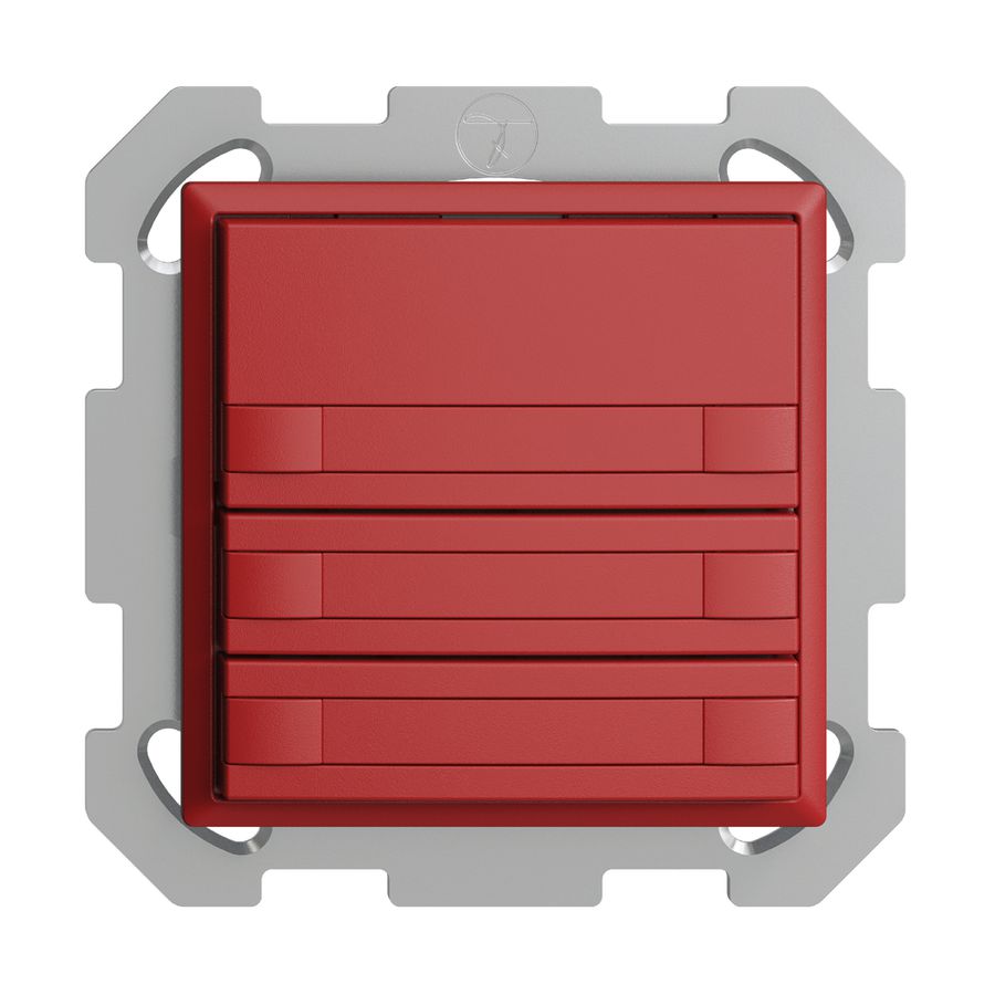 Poussoir KNX RGB ENC EDUE, 250mW, s.LED, papier, 3×poussoir, C.2×T., ber