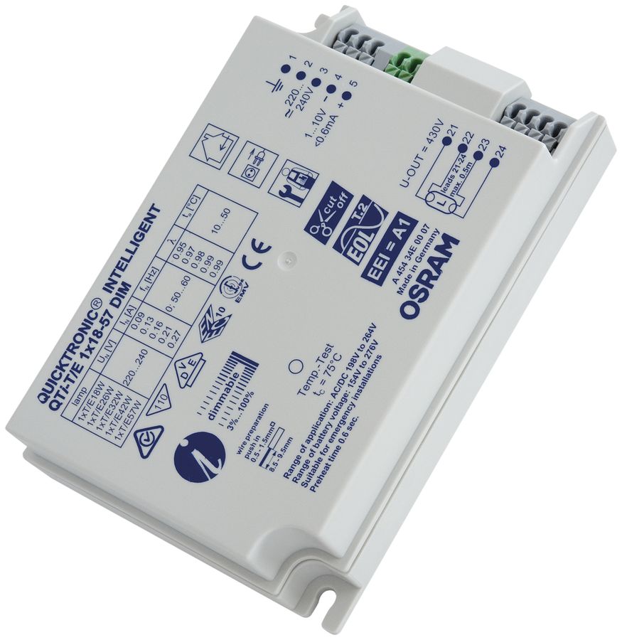 Elektronisches Vorschaltgerät Osram QTi-T/E 1×18…57W/220…240V DIM
