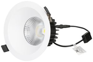 EB-LED-Spot maxLUCE ATMO 150 18W 1860lm 3000…4000K IP44 1-10V DALI2 Ø150mm weiss