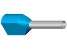 Capocorda doppio isolato 2× 0.75mm²/10mm blu