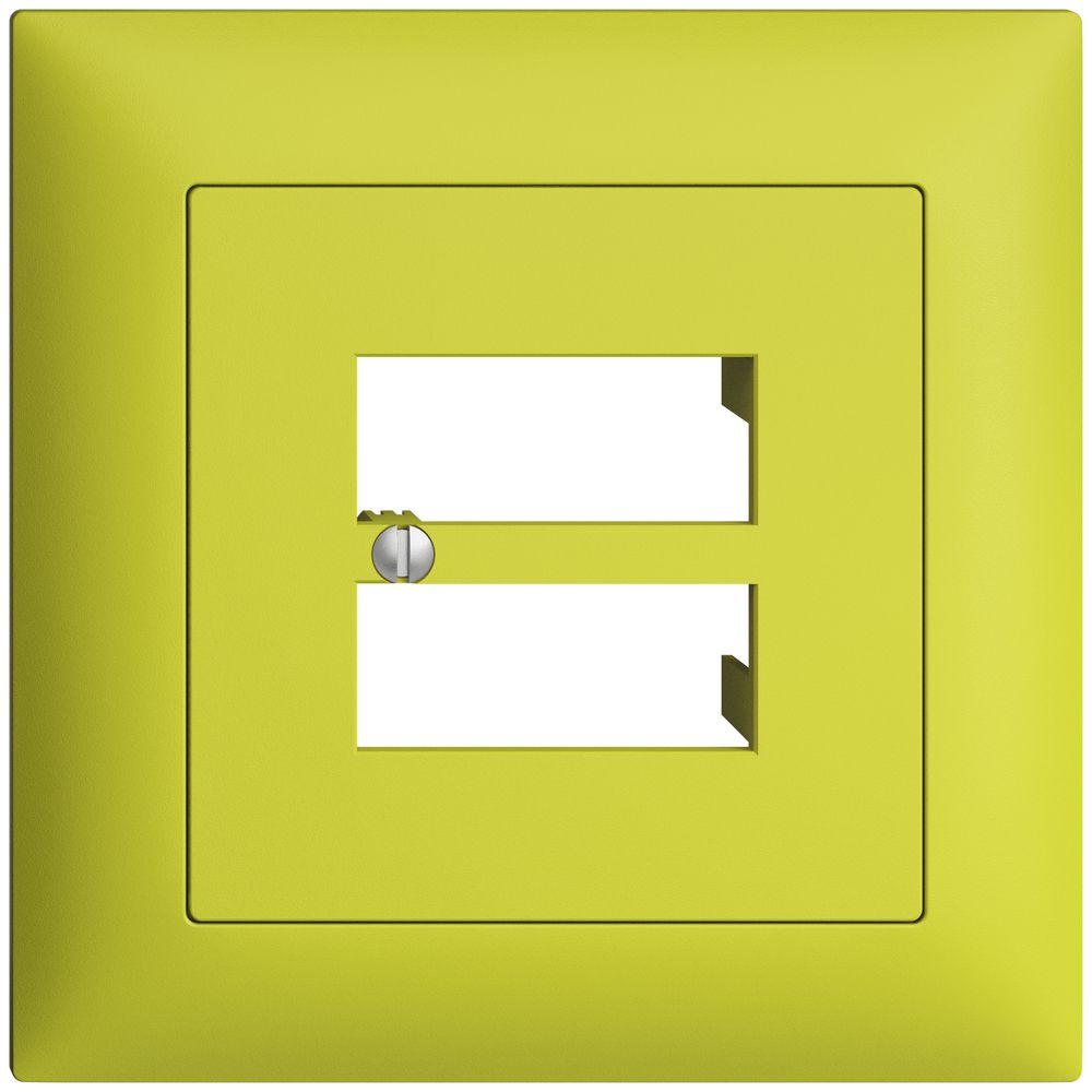Kit frontale INC EDIZIOdue lemon 88×88mm 4×RJ45