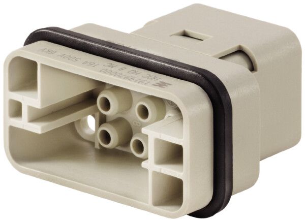 Insert mâle Weidmüller HDC HQ 500V 16A 8L à sertir grd. HQ