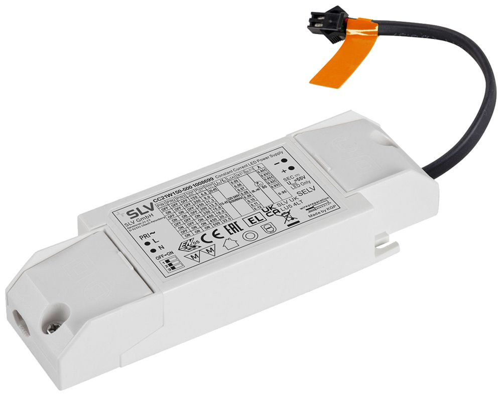 Alimentation LED SLV NUMINOS 9W 200mA 137.5×44×23mm