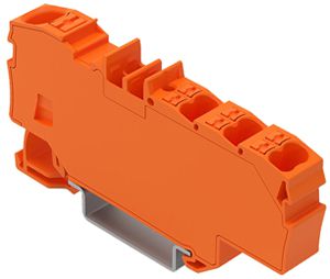 Borne de passage WAGO Contact TOPJOB S 1×6/6×1.5mm² Ex e II orange