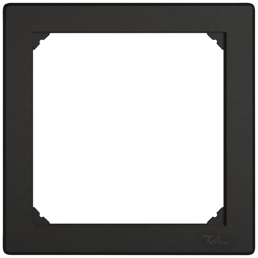 Abdeckrahmen EDIZIO.liv  SNAPFIX® 2×2 156×156mm schwarz