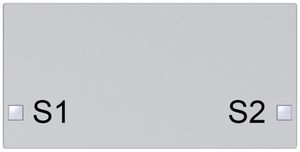 Taste SIDUS 2/4f zu Tastsensor mit Aufdruck S1/S2, alu