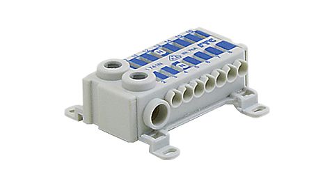 Blocs répartiteurs Demelectric, 16 mm², pour rail DIN TH35