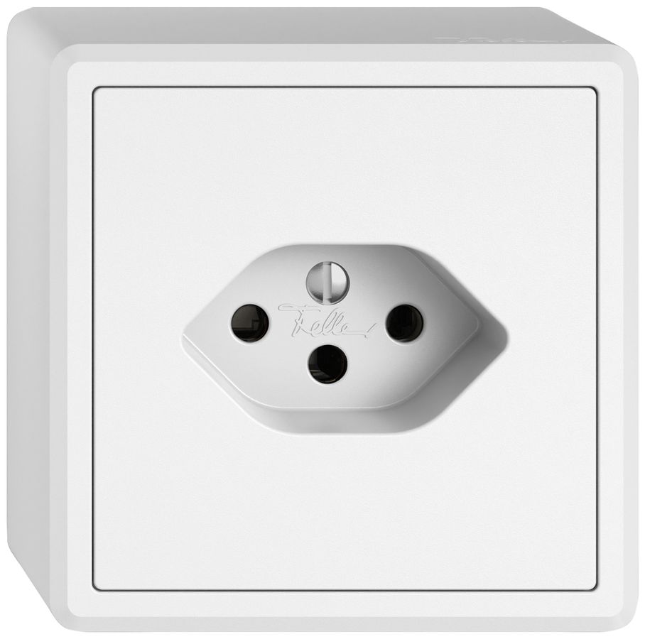 AP-Steckdose EDIZIO.liv SNAPFIX® 1×T13 ws