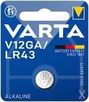 Pila bottone alcalina VARTA Electr. V12GA 1.5V blister a 1 pezzo