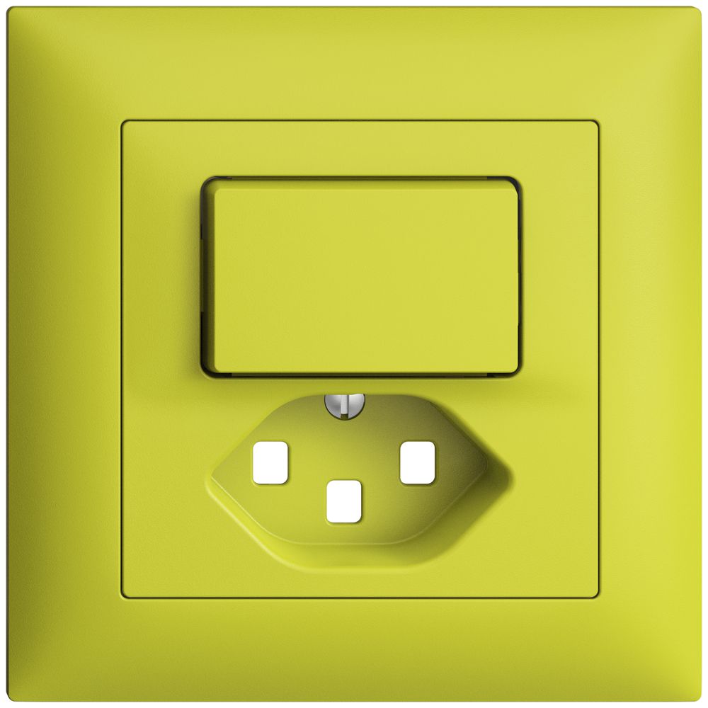 UP-Frontset EDIZIOdue T23 lemon 88×88mm für Kleinkombi