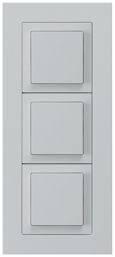 UP-Kombination kallysto.pro Gr.I-I-I vertikal 3×Schalter S3 lichtgrau