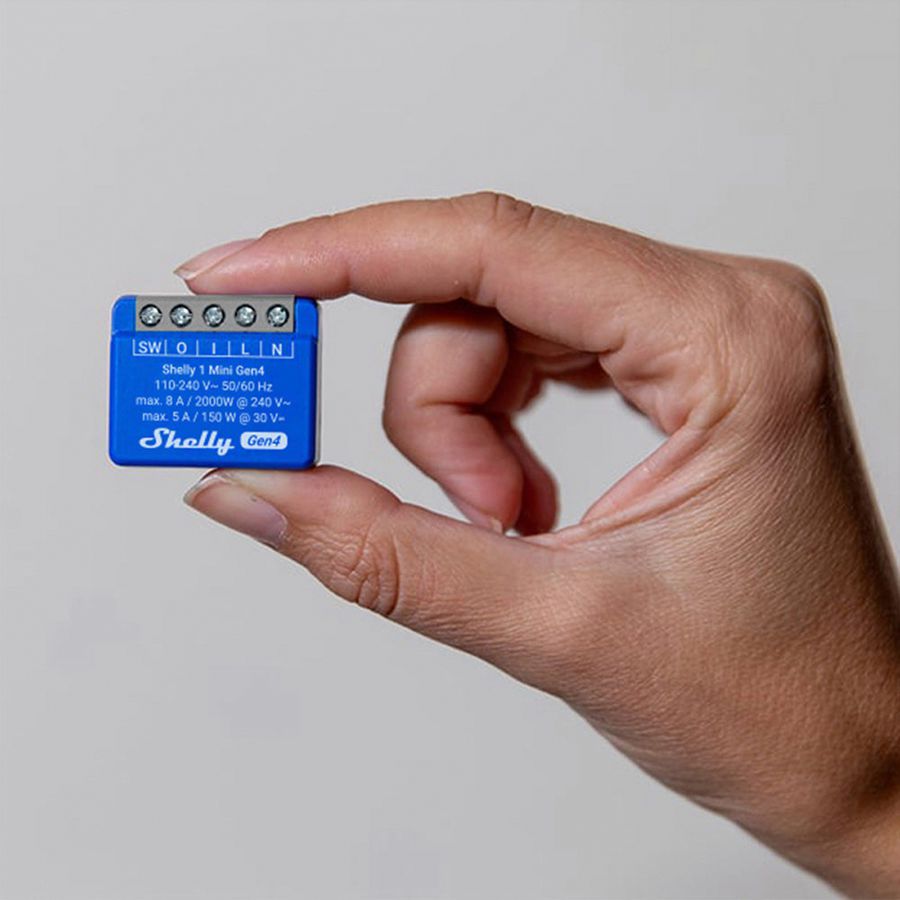EB-RF-Schaltaktor Shelly 1 Mini Gen4 Zigbee/Bt/Wi-Fi 110…240V 2Stk