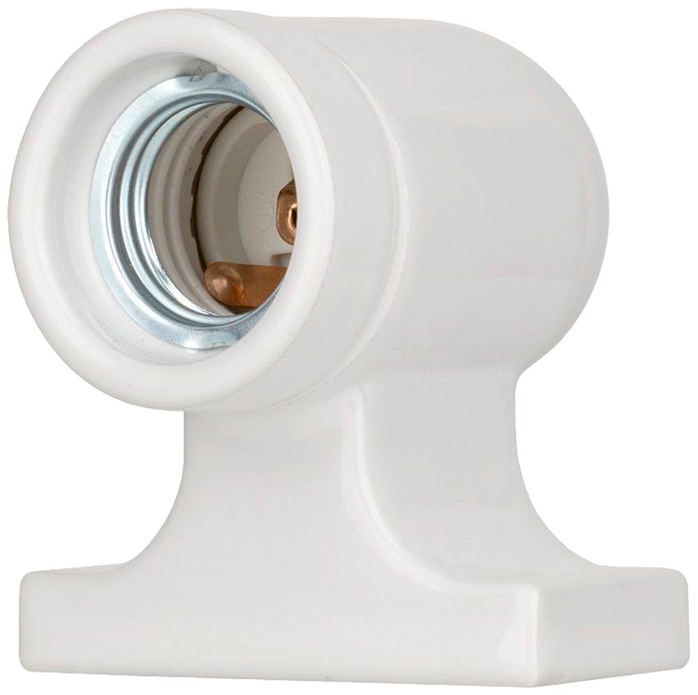 Douille Elektrogros pour montage en saillie E27 porcelaine blanc
