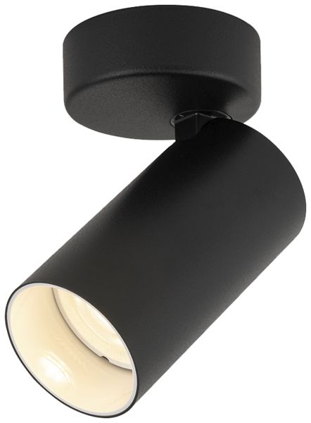 Plafonnier/applique SLV KAMI GU10 1×0…10W 114×70mm noir/blanc