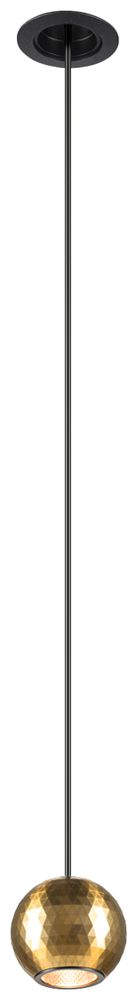 LED-Pendelleuchte SLV DYSKO 5W 500lm 2700K DIM Ø54mm schwarz