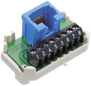 Einsatz 1×RJ45/u, 8polig DSL R&M