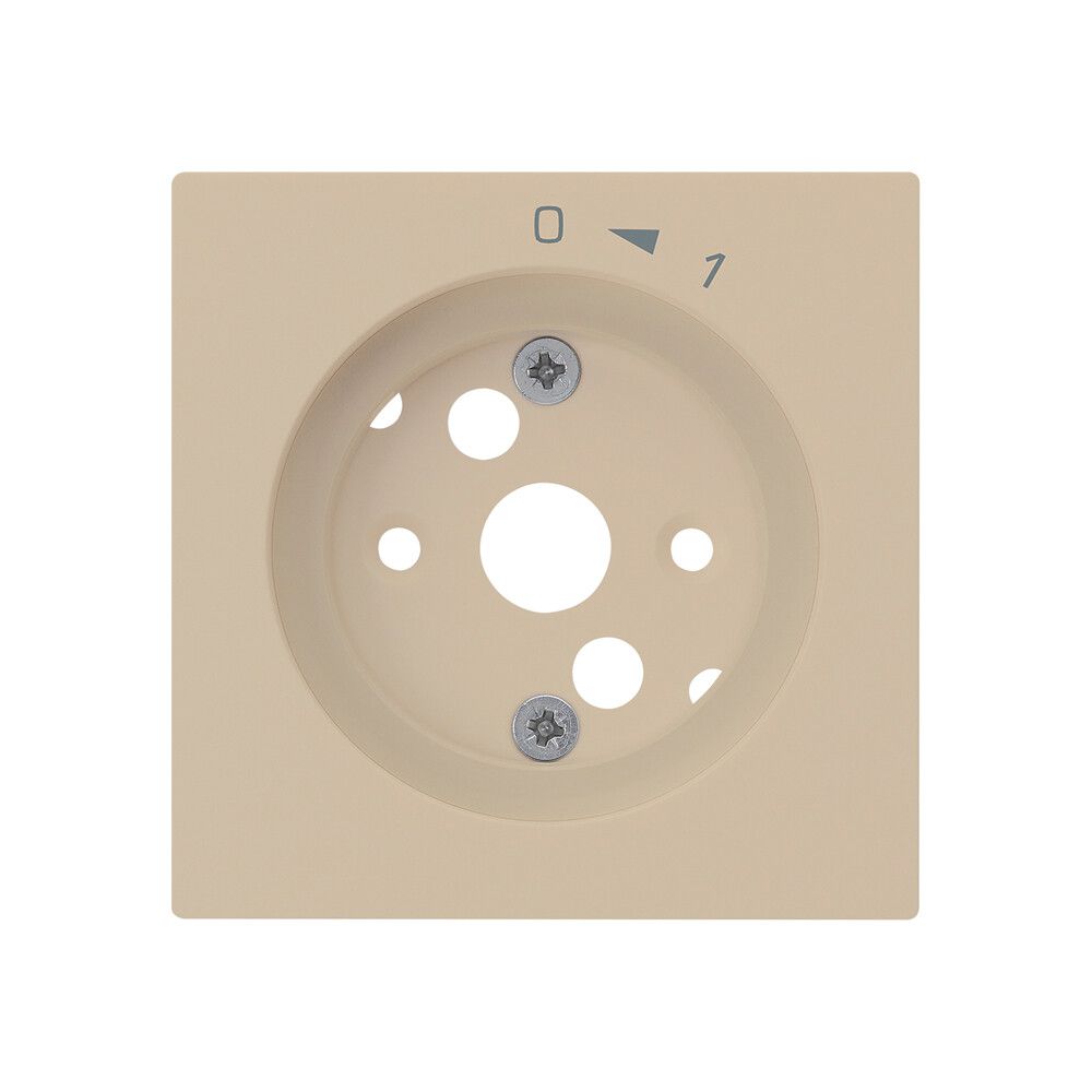 Frontplatte kallysto 0<-1 60×60mm für Schwenktaster beige