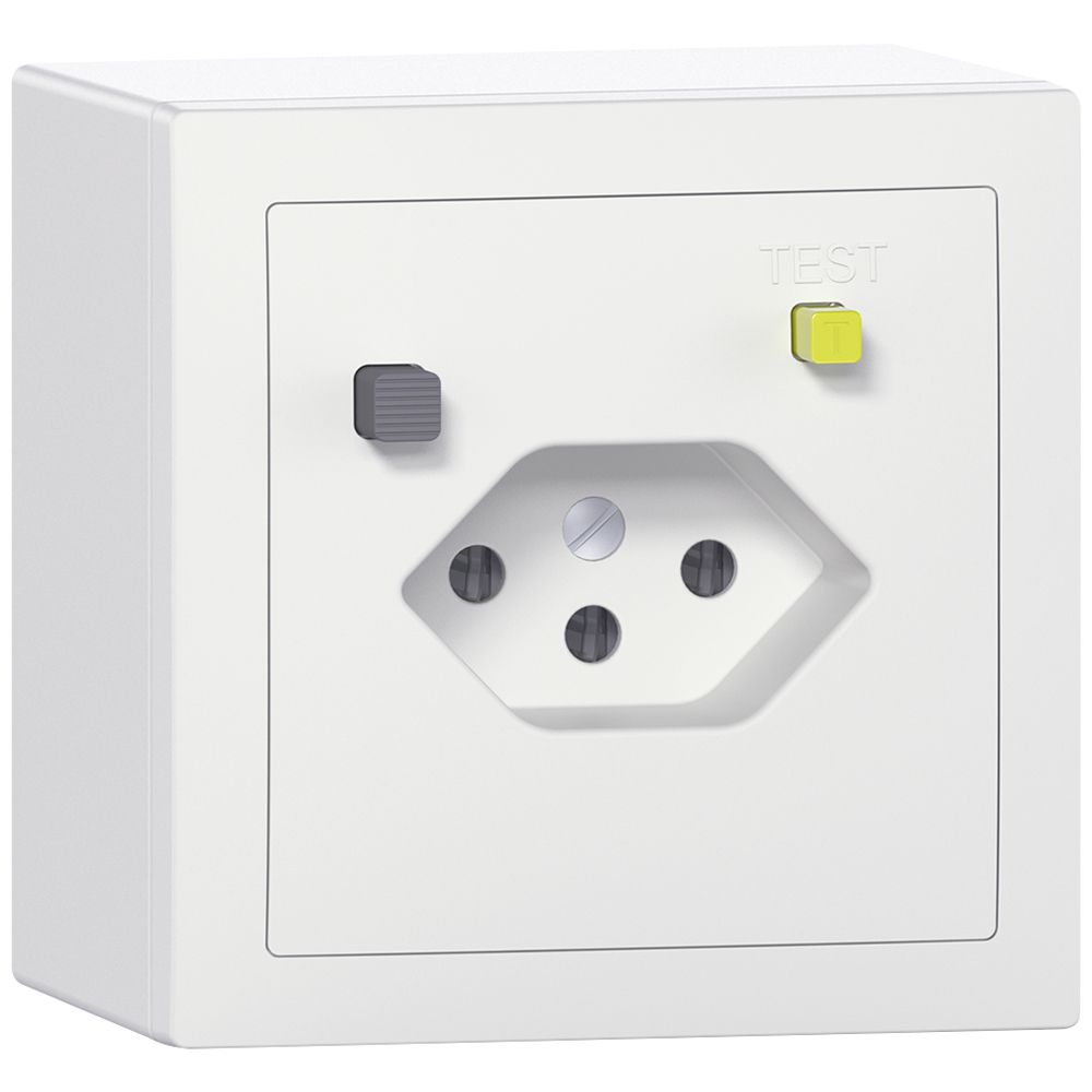 Prise FI AP SIDUS T13 30mA blanc