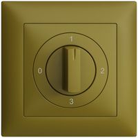 Kit frontal EDIZIOdue 0-1-2-3 88×88mm olive pour interrupteur rotatif