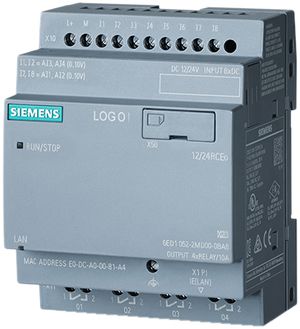 REG-Grundgerät Siemens LOGO! 12/24RCEO 10A 4TE IP20