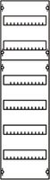 Verteilerfeld ABB DIN Modul für 1×6 reihig