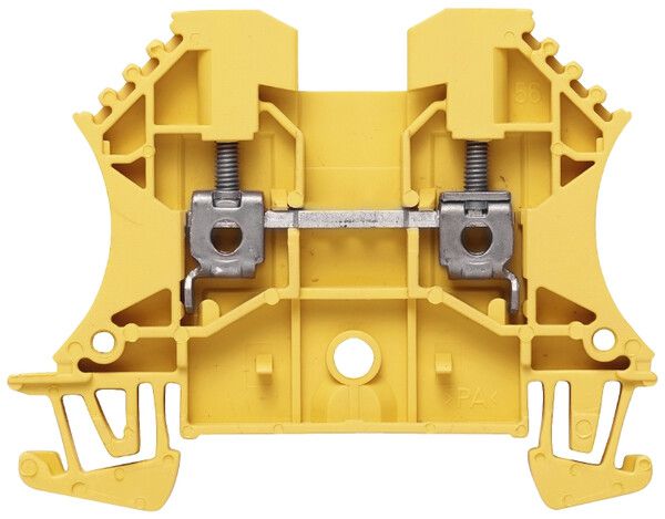 Durchgangs-Reihenklemme Weidmüller WDU Schraubanschluss 2.5mm² TS35 gelb