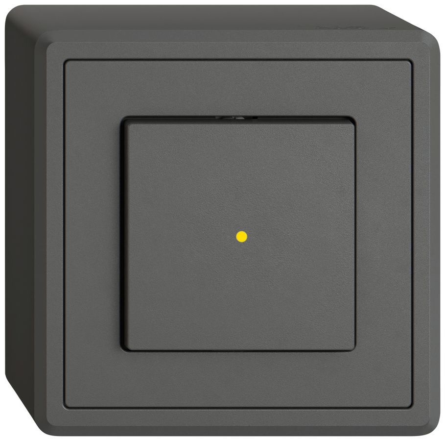 AP-Leuchtdruckschalter EDIZIO.liv SNAPFIX® 3/1L Frontlinse LS gelb dgu