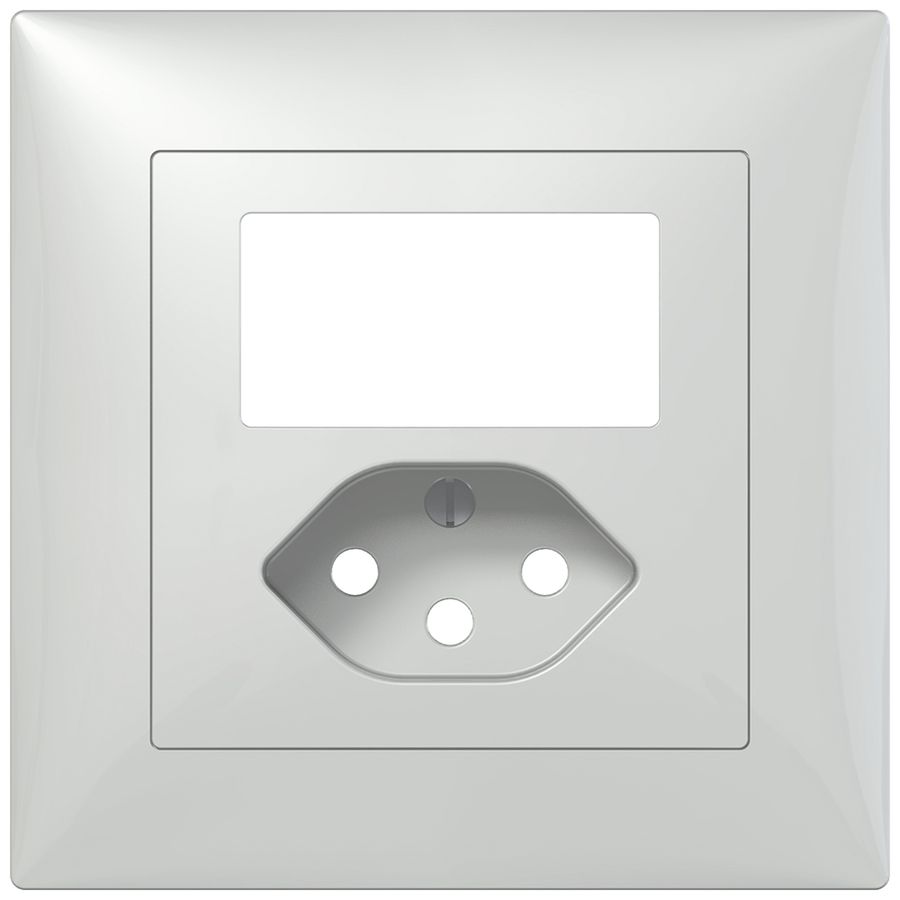 UP-Montageset SIDUS B zu USB Ladesteckdose mit T13 weiss glänzend