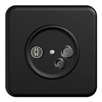 UP-Antennendose TV-R-Daten DD19 5…65MHz STANDARDdue schwarz