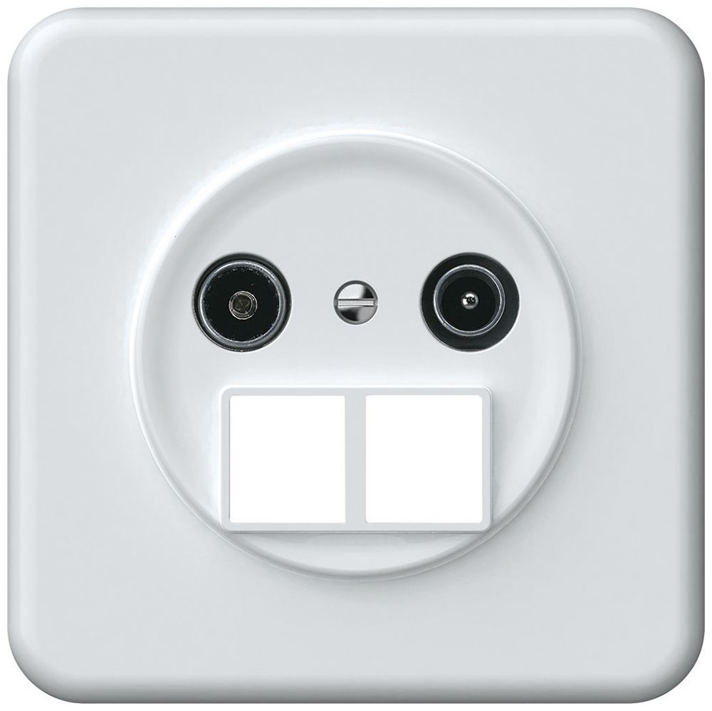 Presa multimedia INC TV-R origin cassetta passante 11dB 2.7dB bianco