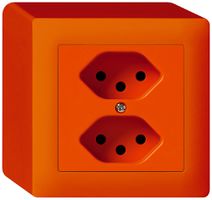 AP-Steckdose kallysto 2×T13 orange