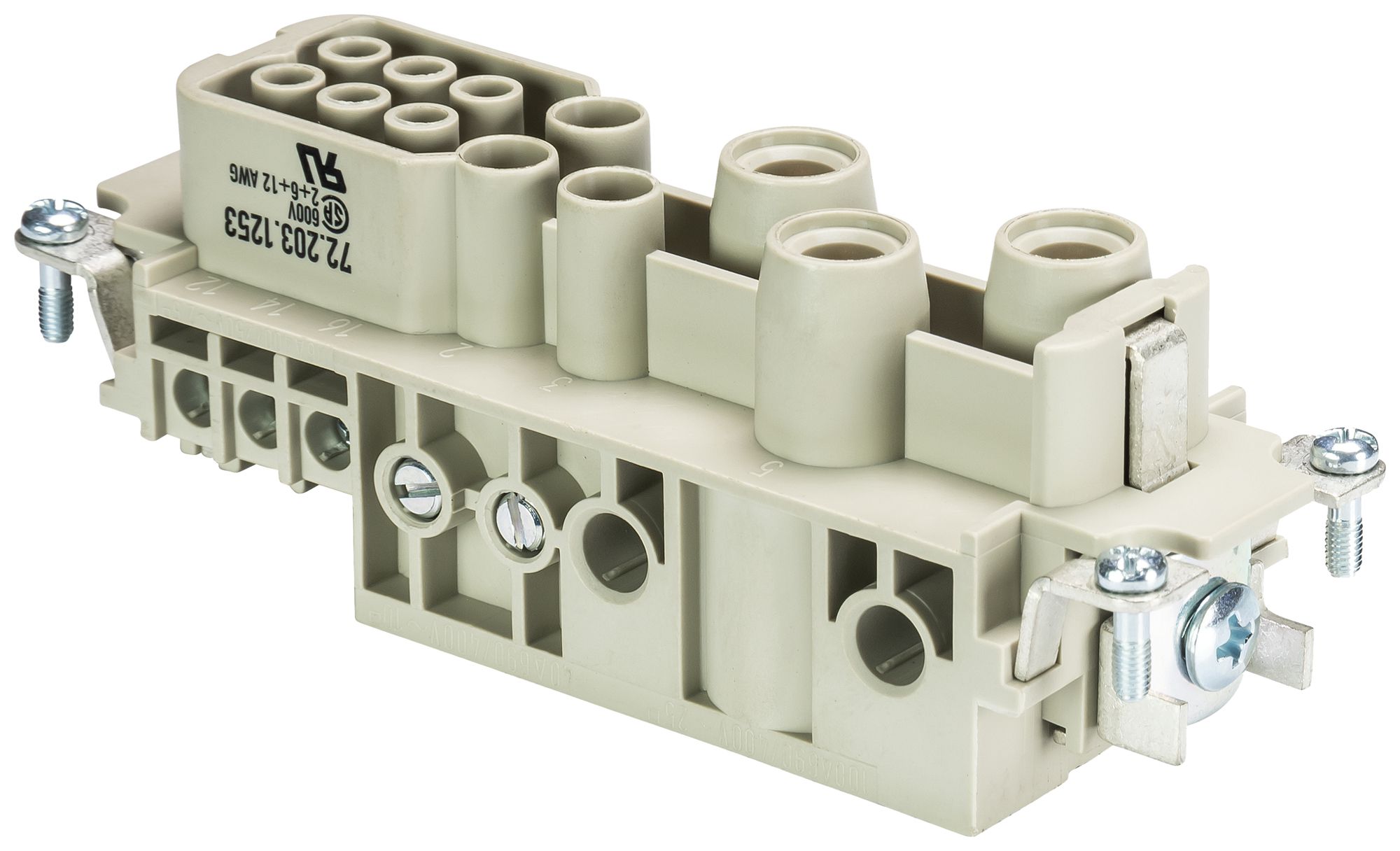 Buchseneinsatz Wieland Electric revosPOW BUS 3/3/6 HEA CA AG 3 100A 690V 1…25mm²