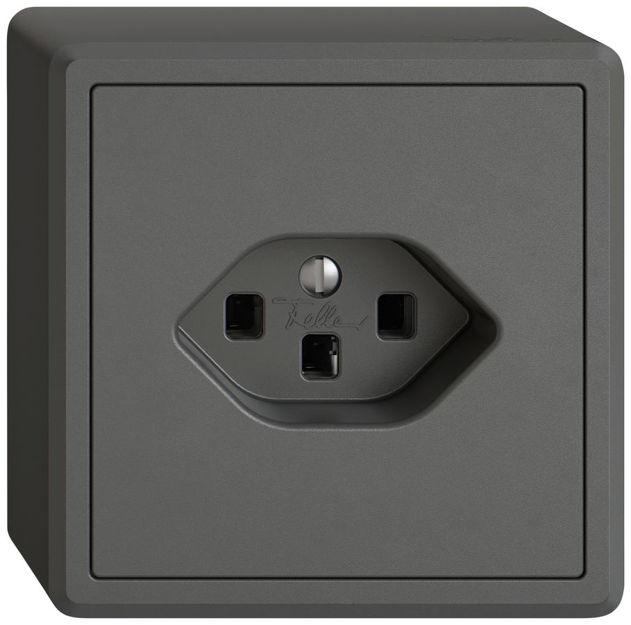 AP-Steckdose EDIZIO.liv SNAPFIX® 1×T23 dgu