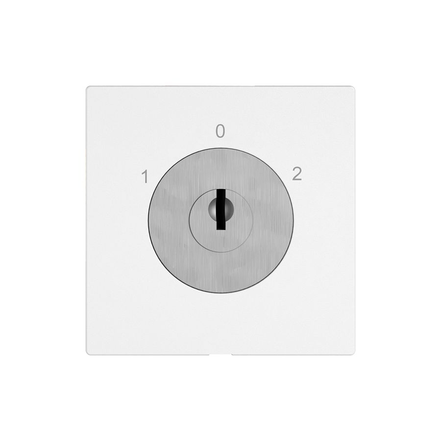 Interrupteur à clé EDIZIO.liv a.KABA 1007F/5000 invers.2P 1-0-2 p=67mm bc