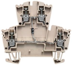 Borne de composant Weidmüller WDK 1D A.1 connexion à vis 2.5mm² TS35 beige