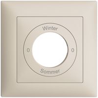 Frontset 0-Winter-0-Sommer EDIZIOdue 88×88mm crema