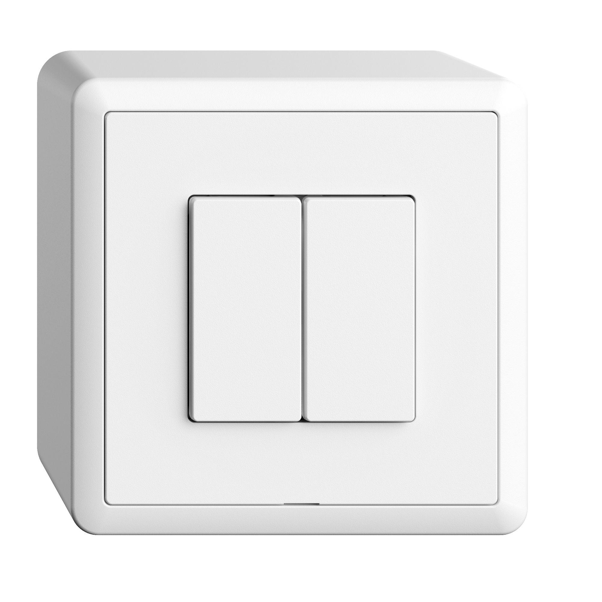 Interruttore AP 2K/2T Edue Wiser bianco