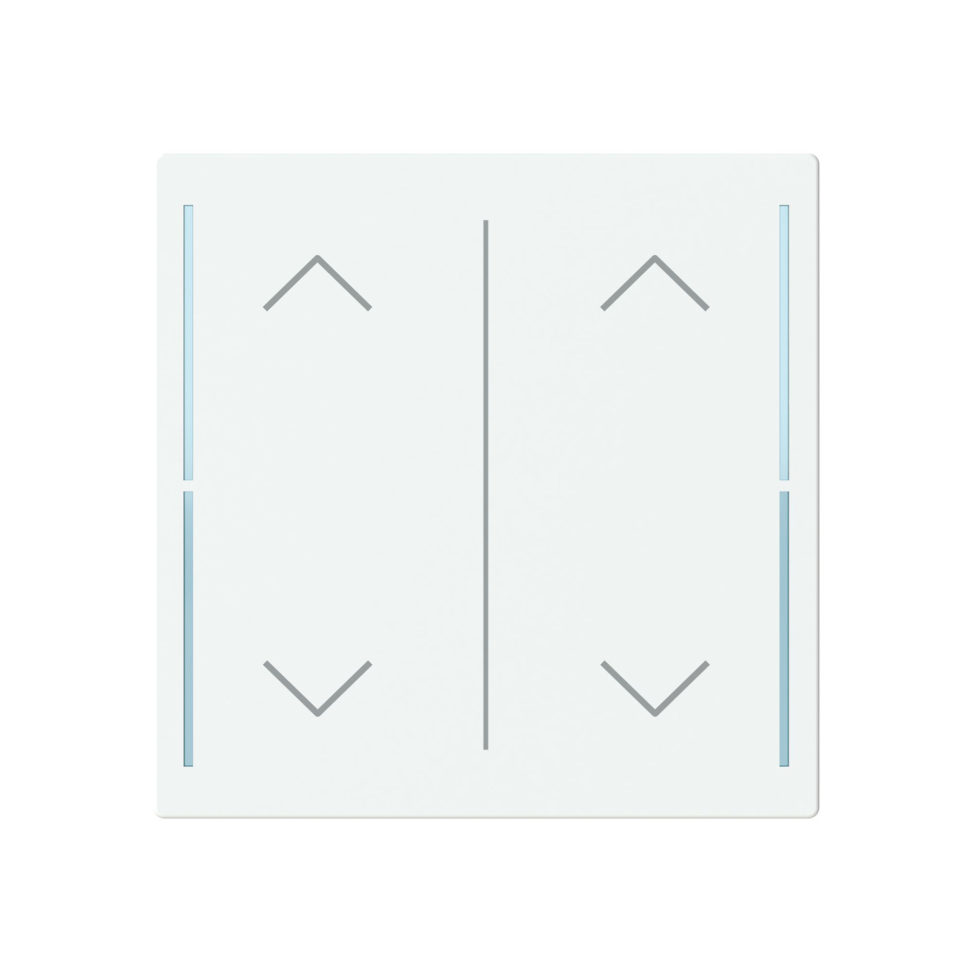 Tasterabdeckung ABB SIDUS touch 2-fach "Wippe-Auf/Ab" weiss