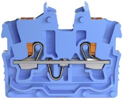 Borne de passage WAGO TopJob-S 2250 1mm² 2L 13.5A 500V s.pied de fixation bleu