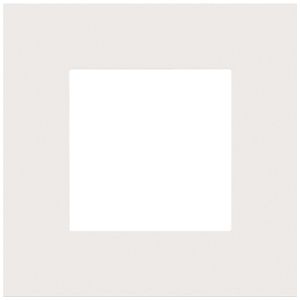 Abdeckrahmen Niko Pure steel 83×83mm lackiert weiss