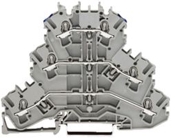 Dreistockklemme WAGO TopJob-S 2.5mm² L/L/N grau Serie 2002