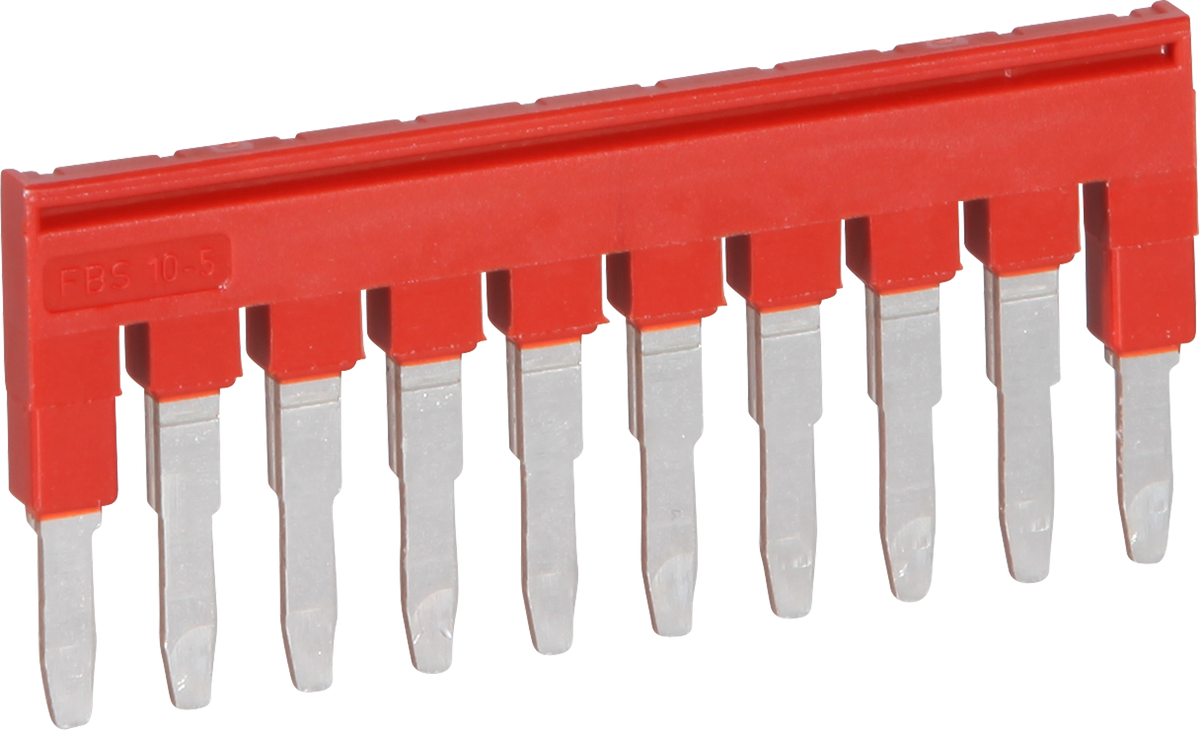 Steckbrücke 5mm 10L rot CLIPLINE