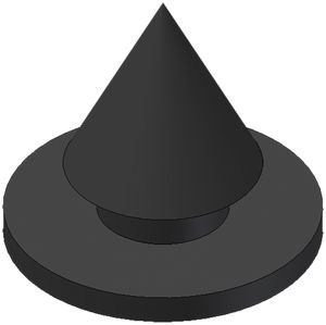 Gummifuss Ø12×1.2mm