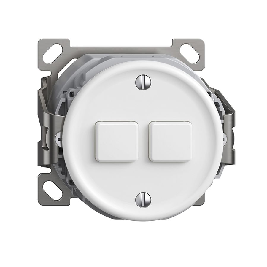 AP-Druckschalter 2K/2T WLAN Sdue Wiser weiss