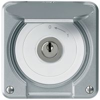 Contatto rotativo a chiave INC robusto IP55 alluminio con coperchio 2P