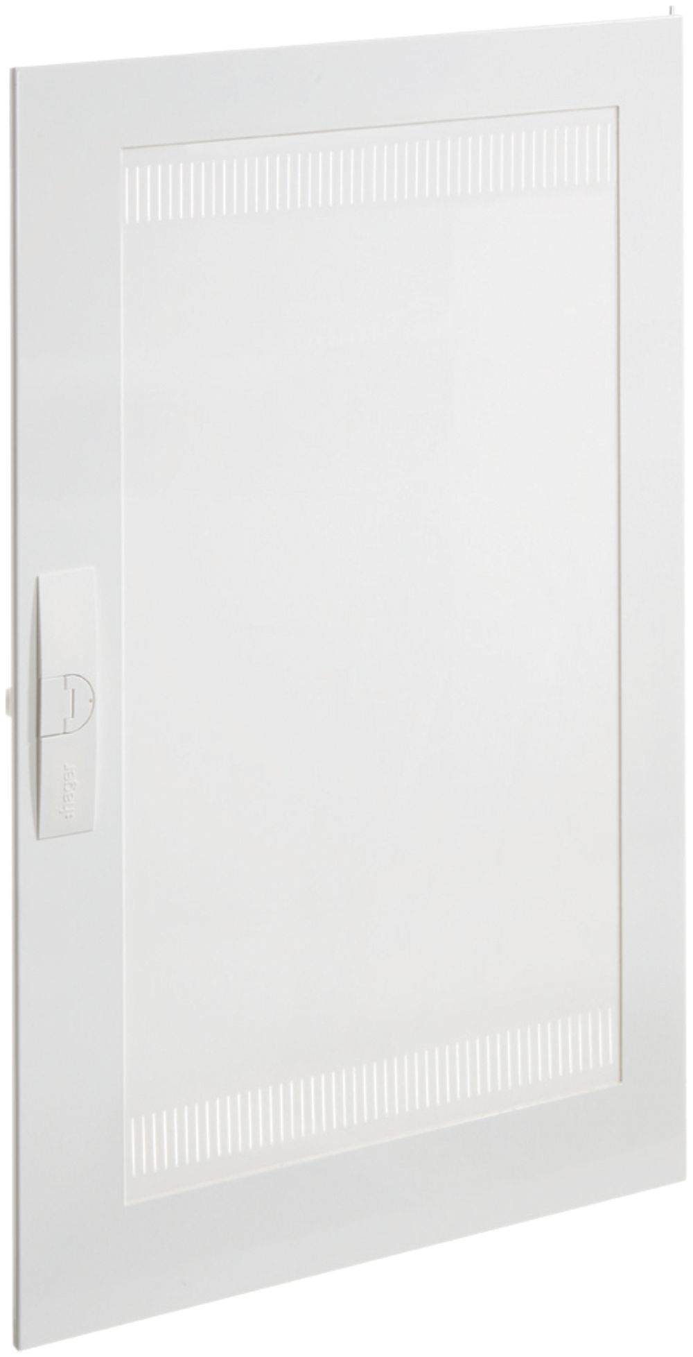 Tür rechts geschlitzt Hager univers 519×919×12mm IP30 weiss