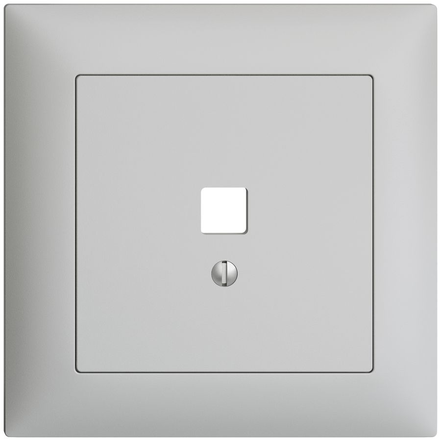 Kit frontal ENC EDIZIOdue gris clair 88×88mm pour interface USB